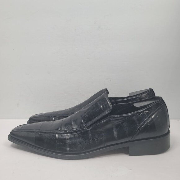 Dino Bigioni Men's Black Leather Loafers 22547 US Size 10 EU 43 Made in Italy - Picture 2 of 9